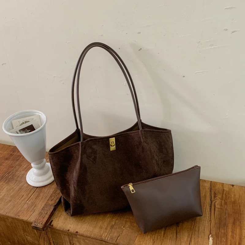 Borsa a mano in pelle scamosci - Luxury Bags Tote recensione e prezzo